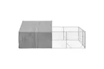 Outdoor Dog Kennel With Run 4x2x15 M Galvanised Steel Outdoor Dog Kennel With Run 4x2x15 M Galvanised Steel