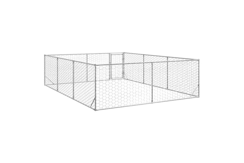 Outdoor Dog Kennel With Door 3x4x1 M Galvanised Steel Outdoor Dog Kennel With Door 3x4x1 M Galvanised Steel