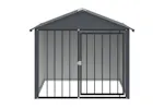 Dog House With Roof Black 117x103x102 Cm Galvanised Steel Dog House With Roof Black 117x103x102 Cm Galvanised Steel