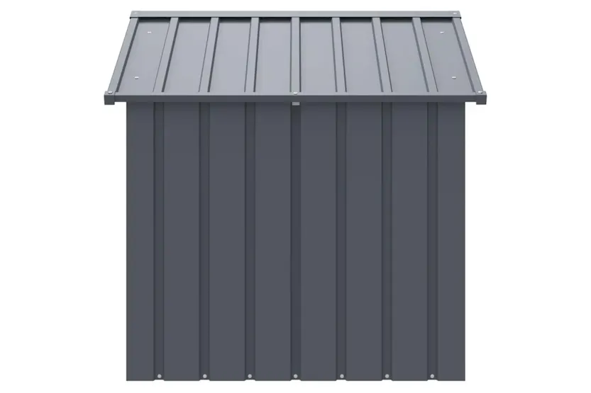 Dog House With Roof Black 117x103x102 Cm Galvanised Steel Dog House With Roof Black 117x103x102 Cm Galvanised Steel