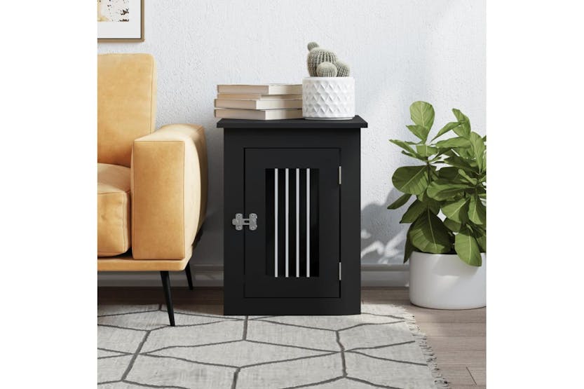 Dog Crate Furniture Black 45x62x59 Cm Engineered Wood Dog Crate Furniture Black 45x62x59 Cm Engineered Wood