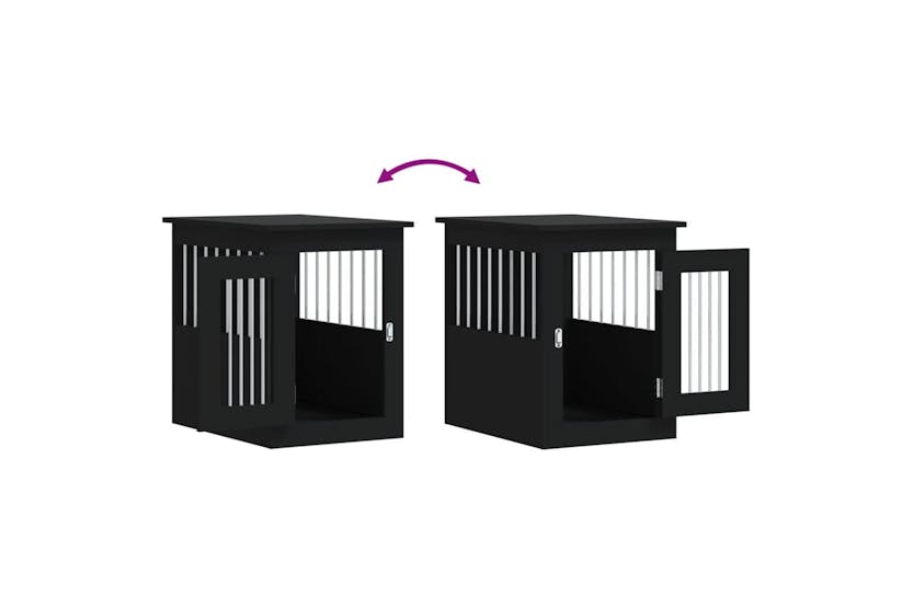 Dog Crate Furniture Black 45x62x59 Cm Engineered Wood Dog Crate Furniture Black 45x62x59 Cm Engineered Wood