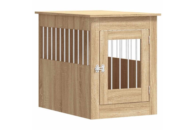 Dog Crate Furniture Sonoma Oak 55x80x68 Cm Engineered Wood Dog Crate Furniture Sonoma Oak 55x80x68 Cm Engineered Wood