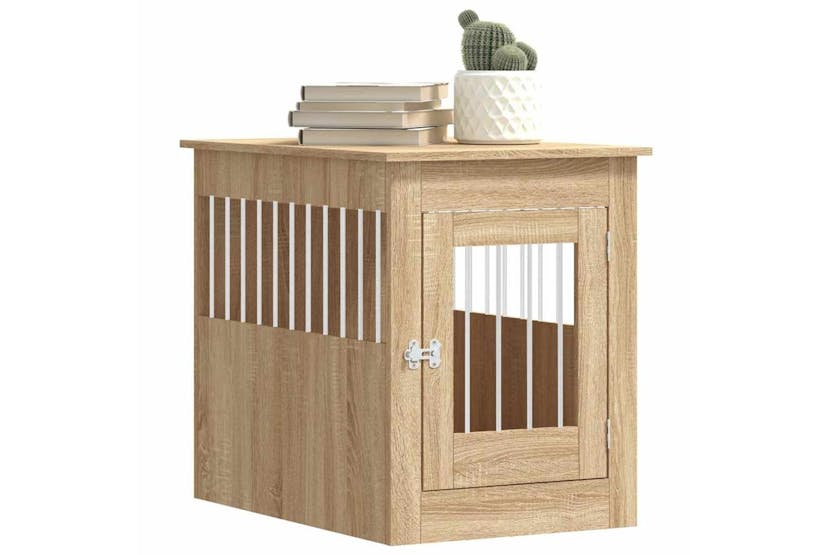 Dog Crate Furniture Sonoma Oak 55x80x68 Cm Engineered Wood Dog Crate Furniture Sonoma Oak 55x80x68 Cm Engineered Wood
