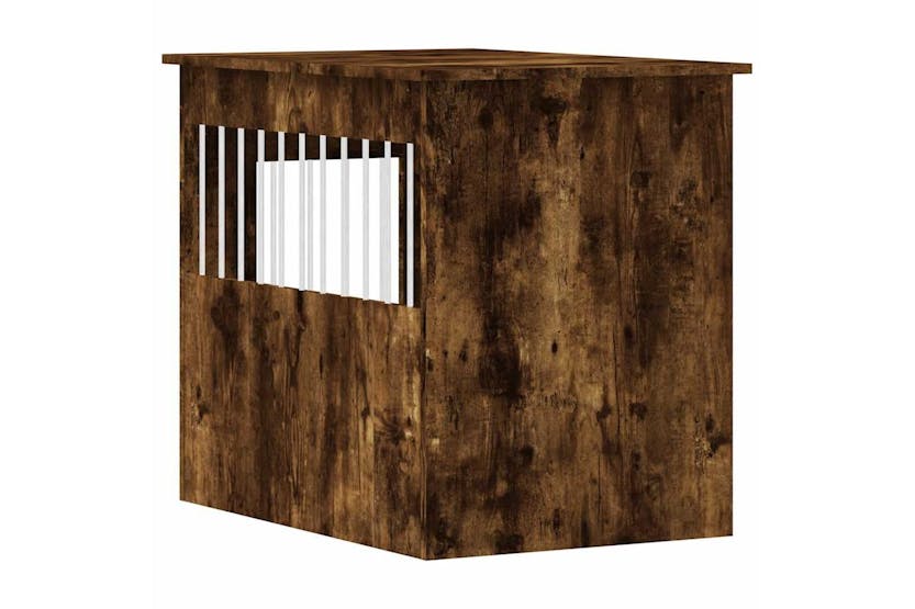 Dog Crate Furniture Smoked Oak 55x80x68 Cm Engineered Wood Dog Crate Furniture Smoked Oak 55x80x68 Cm Engineered Wood
