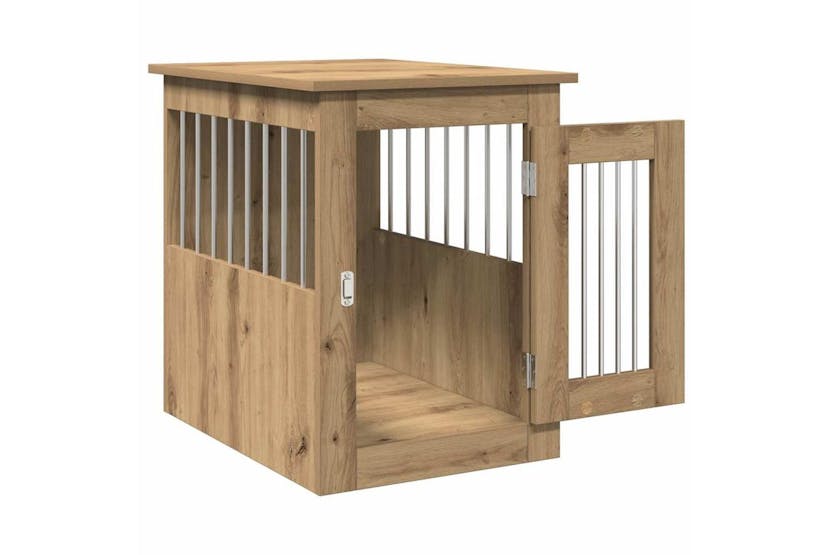 Dog Crate Furniture Artisan Oak 45x62x59 Cm Engineered Wood Dog Crate Furniture Artisan Oak 45x62x59 Cm Engineered Wood