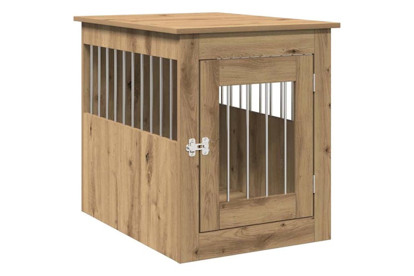Dog Crate Furniture Artisan Oak 55x75x65 Cm Engineered Wood Dog Crate Furniture Artisan Oak 55x75x65 Cm Engineered Wood
