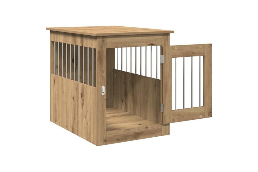 Dog Crate Furniture Artisan Oak 55x75x65 Cm Engineered Wood Dog Crate Furniture Artisan Oak 55x75x65 Cm Engineered Wood