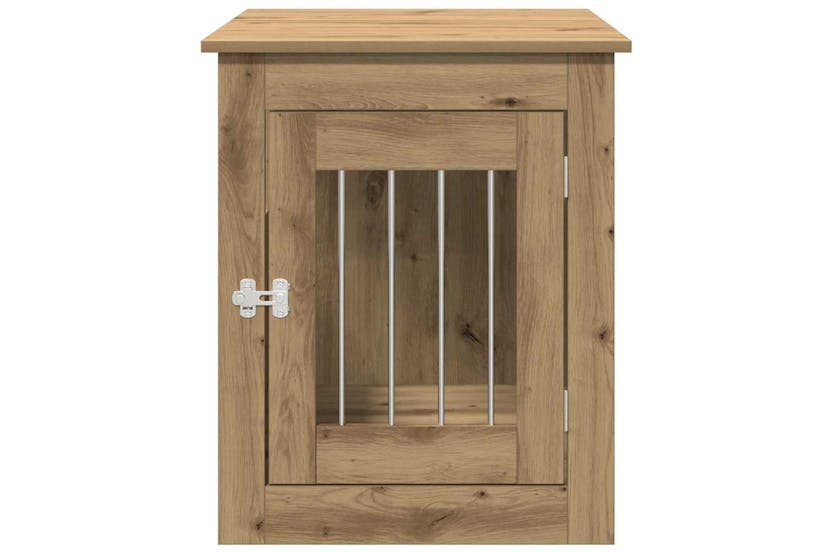 Dog Crate Furniture Artisan Oak 55x75x65 Cm Engineered Wood Dog Crate Furniture Artisan Oak 55x75x65 Cm Engineered Wood