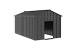 Dog House With Roof 114x202x101 Cm Galvanised Steel Dog House With Roof 114x202x101 Cm Galvanised Steel