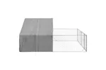 Outdoor Dog Kennel With Run 5x3x19 M Galvanised Steel Outdoor Dog Kennel With Run 5x3x19 M Galvanised Steel