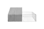 Outdoor Dog Kennel With Run 4x3x19 M Galvanised Steel Outdoor Dog Kennel With Run 4x3x19 M Galvanised Steel