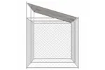Dog Cage Silver 400 X 200 X 256 Cm Galvanised Steel Dog Cage Silver 400 X 200 X 256 Cm Galvanised Steel