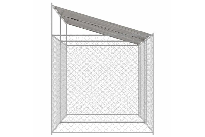 Dog Cage Silver 400 X 200 X 256 Cm Galvanised Steel Dog Cage Silver 400 X 200 X 256 Cm Galvanised Steel