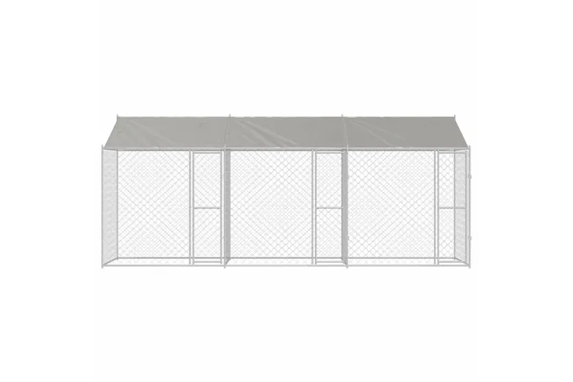 Dog Cage Silver 600 X 200 X 256 Cm Galvanised Steel Dog Cage Silver 600 X 200 X 256 Cm Galvanised Steel