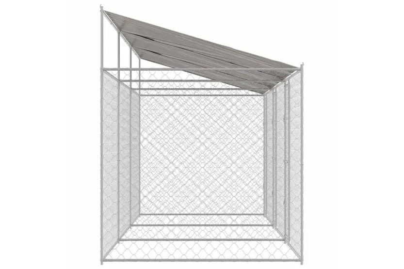 Dog Cage Silver 600 X 200 X 256 Cm Galvanised Steel Dog Cage Silver 600 X 200 X 256 Cm Galvanised Steel