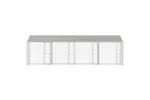 Dog Cage Silver 800 X 200 X 256 Cm Galvanised Steel Dog Cage Silver 800 X 200 X 256 Cm Galvanised Steel