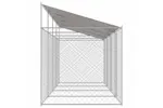 Dog Cage Silver 800 X 200 X 256 Cm Galvanised Steel Dog Cage Silver 800 X 200 X 256 Cm Galvanised Steel