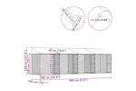 Dog Cage Silver 800 X 200 X 256 Cm Galvanised Steel Dog Cage Silver 800 X 200 X 256 Cm Galvanised Steel