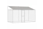 Dog Cage Silver 400 X 200 X 256 Cm Galvanised Steel Dog Cage Silver 400 X 200 X 256 Cm Galvanised Steel