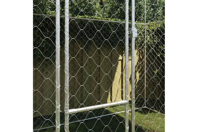 Dog Cage Silver 400 X 200 X 256 Cm Galvanised Steel Dog Cage Silver 400 X 200 X 256 Cm Galvanised Steel