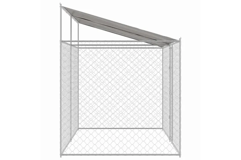 Dog Cage Silver 400 X 200 X 256 Cm Galvanised Steel Dog Cage Silver 400 X 200 X 256 Cm Galvanised Steel