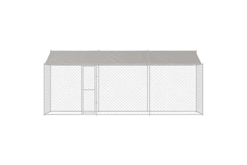 Dog Cage Silver 600 X 200 X 256 Cm Galvanised Steel Dog Cage Silver 600 X 200 X 256 Cm Galvanised Steel