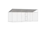 Dog Cage Silver 600 X 200 X 256 Cm Galvanised Steel Dog Cage Silver 600 X 200 X 256 Cm Galvanised Steel