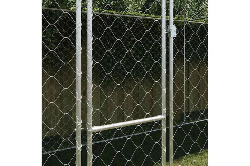 Dog Cage Silver 800 X 200 X 256 Cm Galvanised Steel Dog Cage Silver 800 X 200 X 256 Cm Galvanised Steel