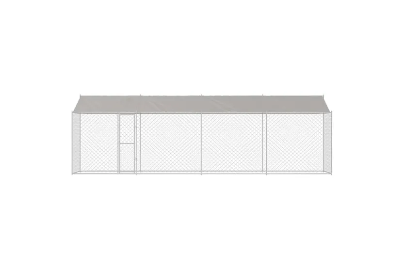 Dog Cage Silver 800 X 200 X 256 Cm Galvanised Steel Dog Cage Silver 800 X 200 X 256 Cm Galvanised Steel