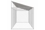 Dog Cage Silver 800 X 200 X 256 Cm Galvanised Steel Dog Cage Silver 800 X 200 X 256 Cm Galvanised Steel