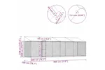 Dog Cage Silver 800 X 200 X 256 Cm Galvanised Steel Dog Cage Silver 800 X 200 X 256 Cm Galvanised Steel
