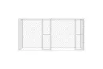 Dog Cage Silver 400 X 200 X 200 Cm Galvanised Steel Dog Cage Silver 400 X 200 X 200 Cm Galvanised Steel