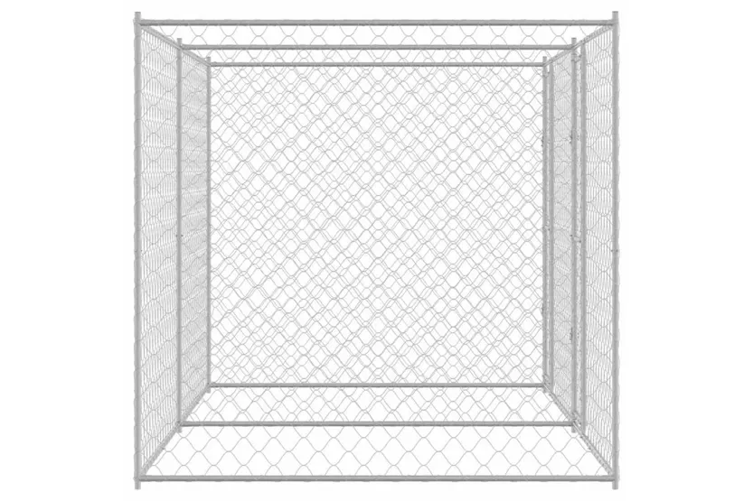 Dog Cage Silver 400 X 200 X 200 Cm Galvanised Steel Dog Cage Silver 400 X 200 X 200 Cm Galvanised Steel