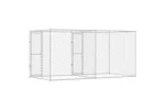 Dog Cage Silver 400 X 200 X 200 Cm Galvanised Steel Dog Cage Silver 400 X 200 X 200 Cm Galvanised Steel