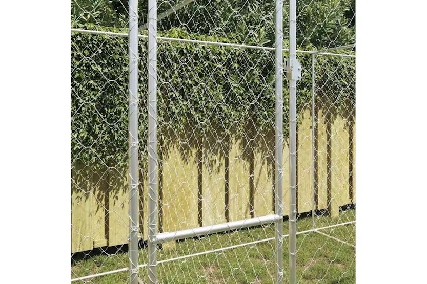 Dog Cage Silver 600 X 200 X 200 Cm Galvanised Steel Dog Cage Silver 600 X 200 X 200 Cm Galvanised Steel