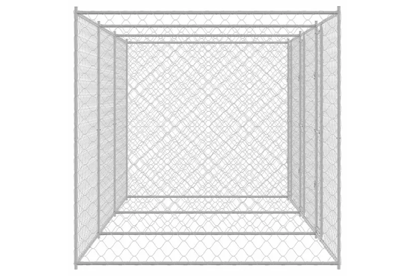 Dog Cage Silver 600 X 200 X 200 Cm Galvanised Steel Dog Cage Silver 600 X 200 X 200 Cm Galvanised Steel