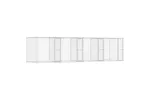 Dog Cage Silver 800 X 200 X 200 Cm Galvanised Steel Dog Cage Silver 800 X 200 X 200 Cm Galvanised Steel