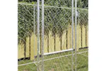 Dog Cage Silver 800 X 200 X 200 Cm Galvanised Steel Dog Cage Silver 800 X 200 X 200 Cm Galvanised Steel