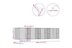 Dog Cage Silver 800 X 200 X 200 Cm Galvanised Steel Dog Cage Silver 800 X 200 X 200 Cm Galvanised Steel