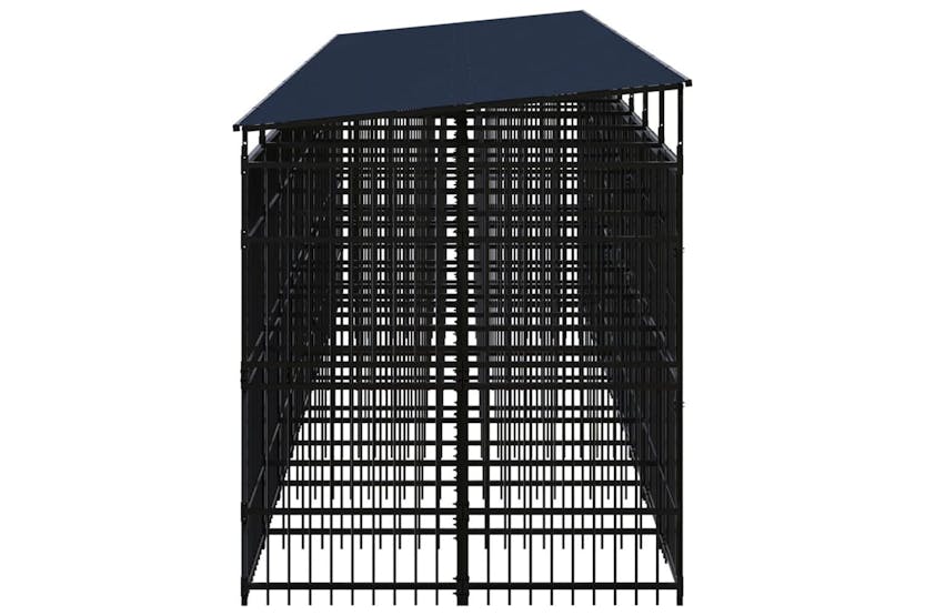 Outdoor Dog Kennel With Roof Steel 1659 M Outdoor Dog Kennel With Roof Steel 1659 M