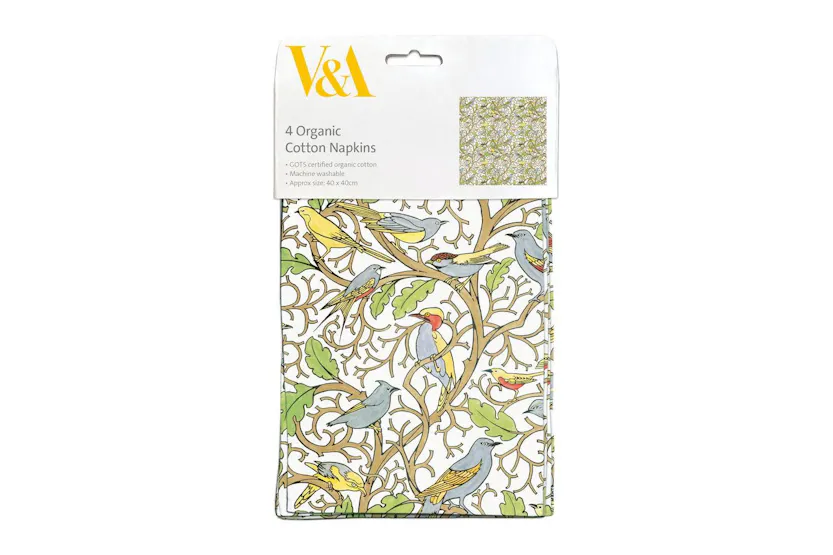 Cloth Napkins - Voysey Birds - Home Giftware Cloth Napkins - Voysey Birds - Home Giftware