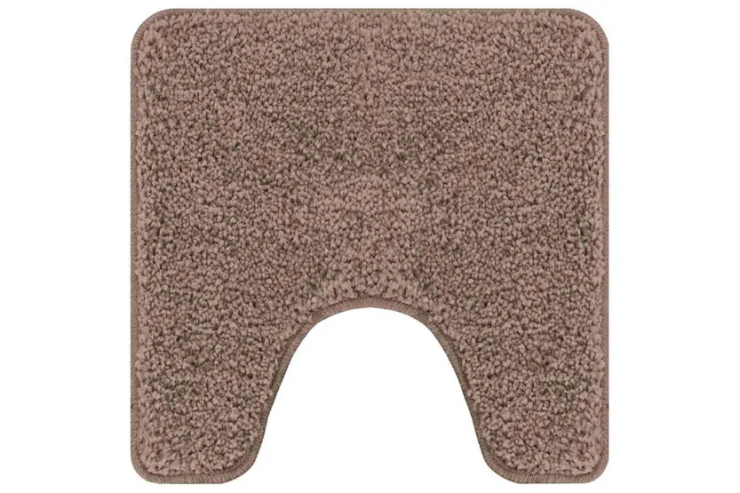 Anti-slip Bath Mat Set 3 Pcs Brown Pp Anti-slip Bath Mat Set 3 Pcs Brown Pp