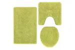 Anti-slip Bath Mat Set 3 Pcs Green Pp Anti-slip Bath Mat Set 3 Pcs Green Pp