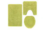 Anti-slip Bath Mat Set 3 Pcs Green Pp Anti-slip Bath Mat Set 3 Pcs Green Pp