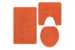Anti-slip Bath Mat Set 3 Pcs Orange Pp Anti-slip Bath Mat Set 3 Pcs Orange Pp