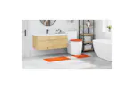 Anti-slip Bath Mat Set 3 Pcs Orange Pp Anti-slip Bath Mat Set 3 Pcs Orange Pp