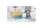 Anti-slip Bath Mat Set 3 Pcs Turquoise Pp Anti-slip Bath Mat Set 3 Pcs Turquoise Pp