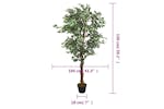 Artificial Ficus Tree 756 Leaves 150 Cm Green Artificial Ficus Tree 756 Leaves 150 Cm Green