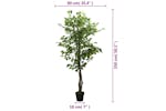 Artificial Ficus Tree 756 Leaves 150 Cm Green Artificial Ficus Tree 756 Leaves 150 Cm Green